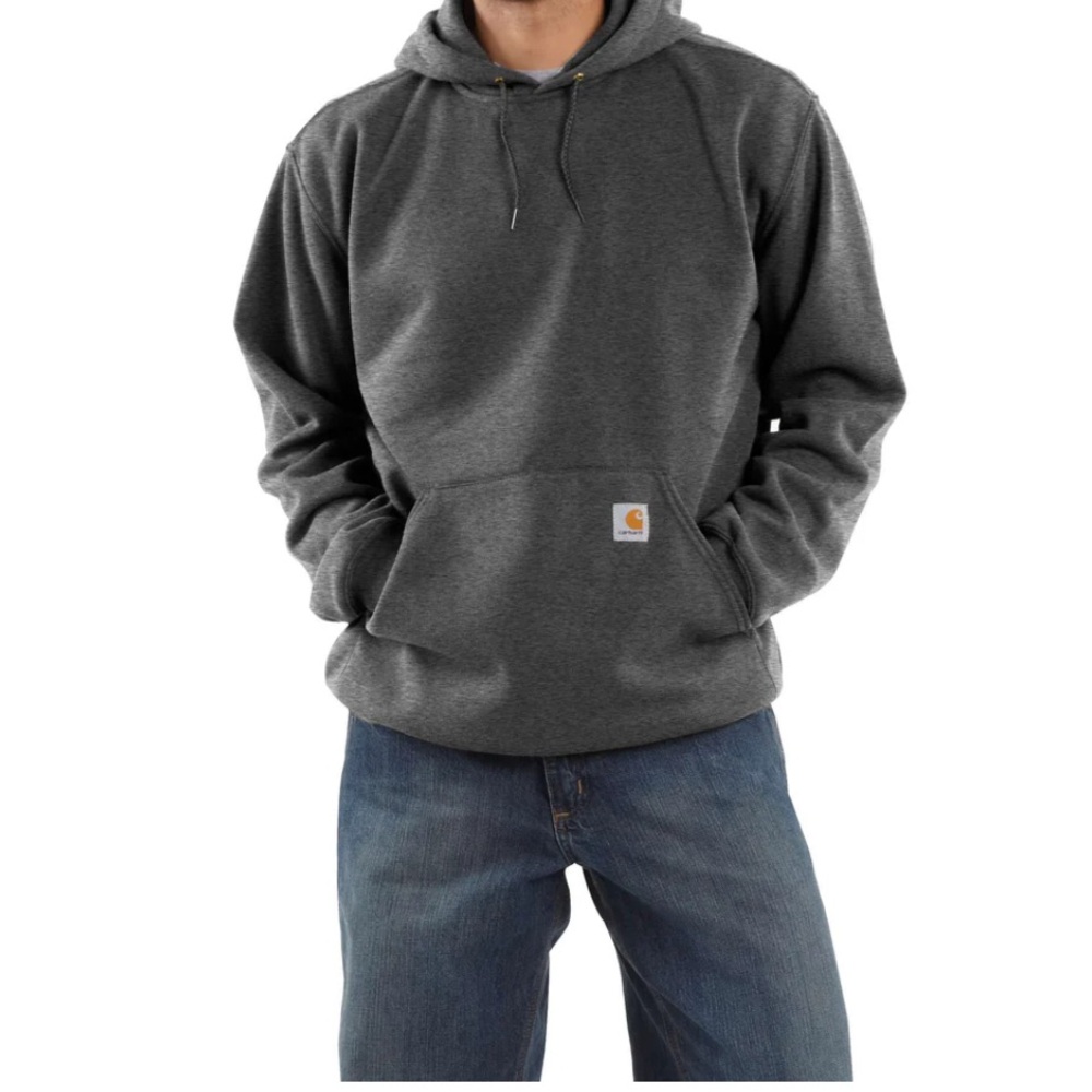 Carhartt Gray Pullover Sweatshirt with Hood